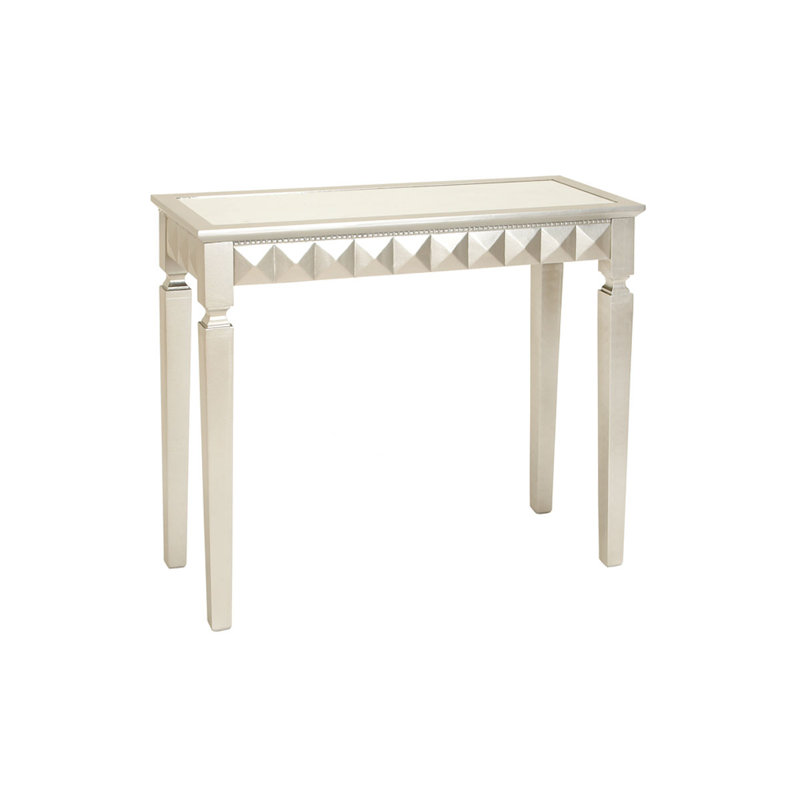94cm Glass Top Console Table