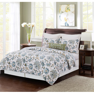 Braganza Teal Full & Quilt Set