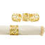 20th Century Baroque Gold Napkin Ring Set