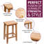 Solid Wood Counter Stool