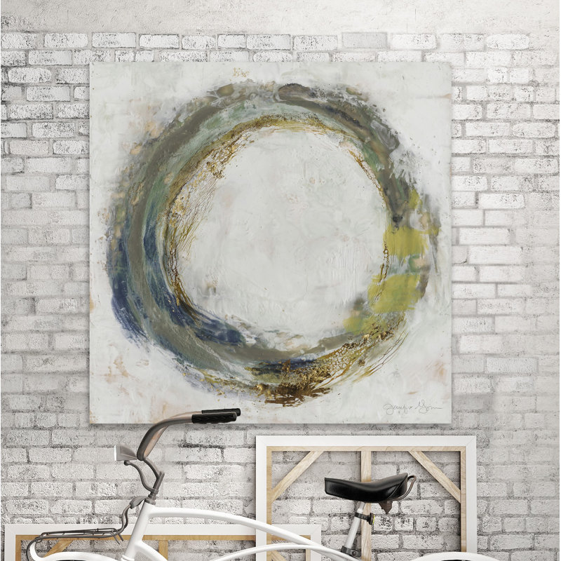Fluid Orbit II - Painting, Wrapped Canvas, 30cm H x 30cm W x 3.81cm D