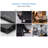 CD4 Adjustable Standing Desk Converter for Laptops with 4 Heights, Tilting Platform and Level Mouse Pad, Black
