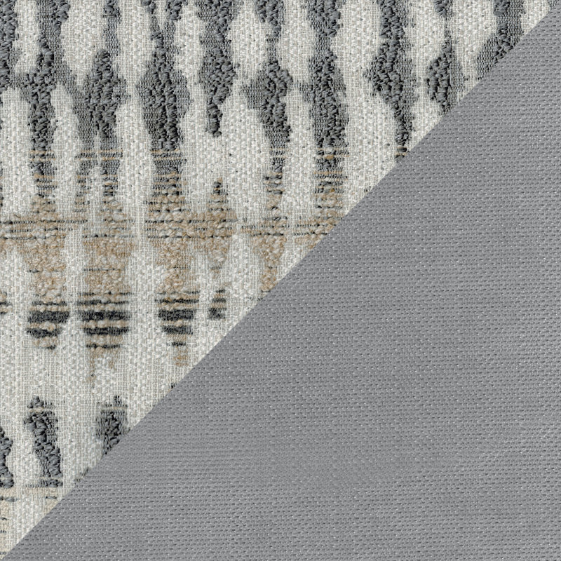 Ensemble de salon en chenille 2 pièces Langara, Gris
