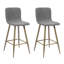 Fuhrman Upholstered Counter Stool with Metal Frame-1049996005