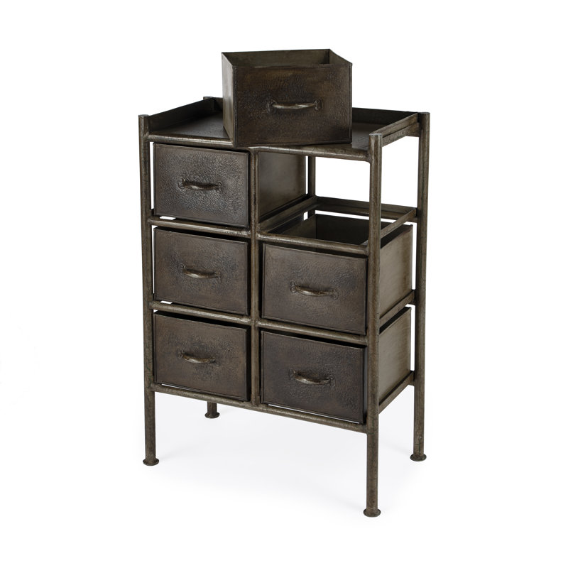 Commode d'appoint 6 tiroirs Perry