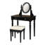 Coiffeuse avec miroir Lorraine-12678338