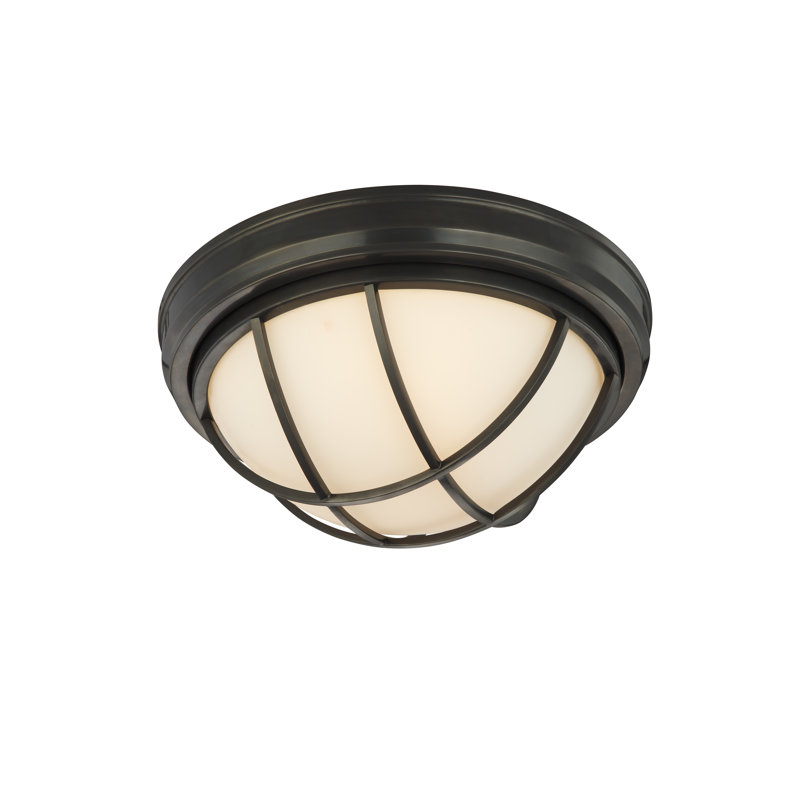 Kimball 1 - Light LED Flush Mount, 6.75" / Aged Brass
