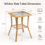 Table d'appoint en osier Avanthi-1836449998