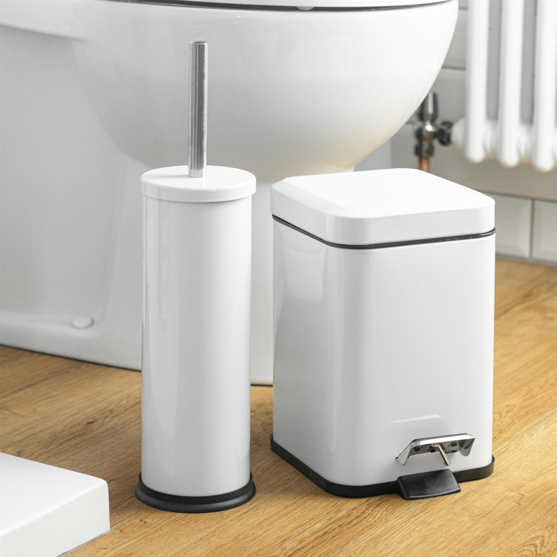 Harbour Housewares - Mismatched Toilet Brush & Bin Set & Reviews | Wayfair.co.uk