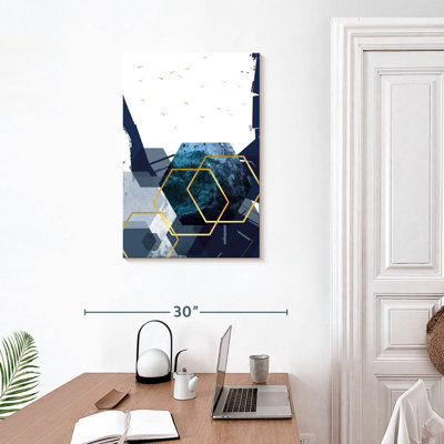 Hexagone paysage doré II