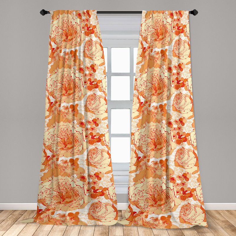 Microfiber Semi Sheer Sliding Panel Pair