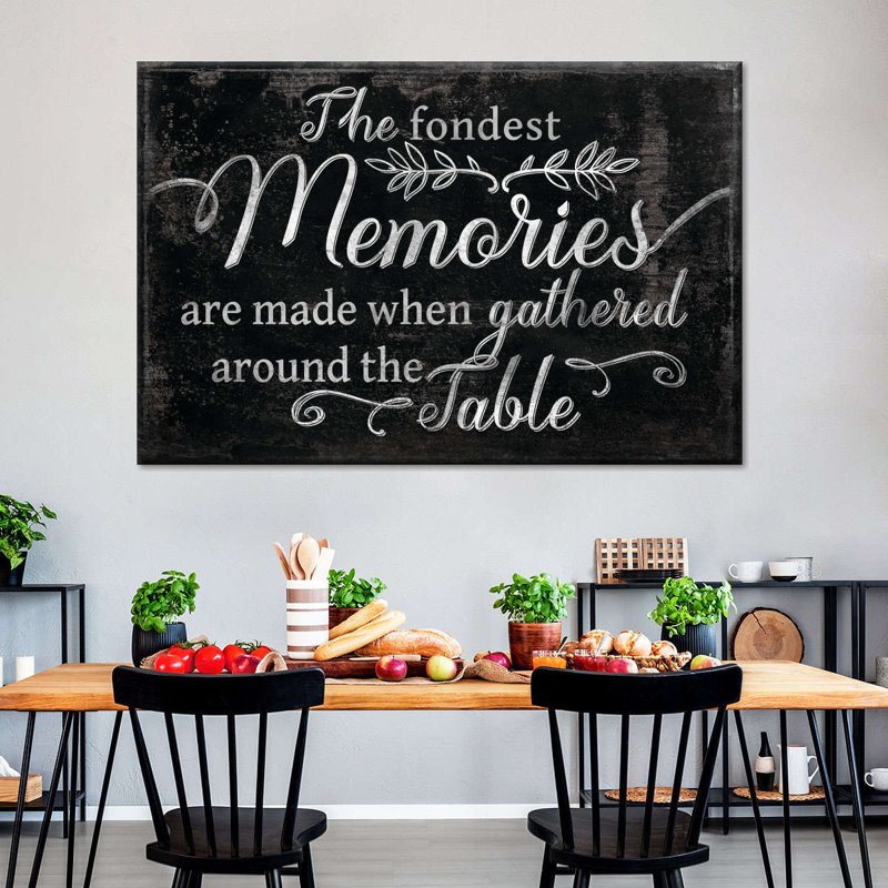 " Fondest Memories Typography " by NoirFontistry, 8" H x 12" W x 1" D