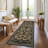 2x5 Area Rugs for Living Room Vintage Gothic Snake Rug with Non Slip Backing, Non Shedding Low Pile Washable Rug Stain Resistant Foldable Mats for Dining Room, Bedroom, Office-906174372-906174378