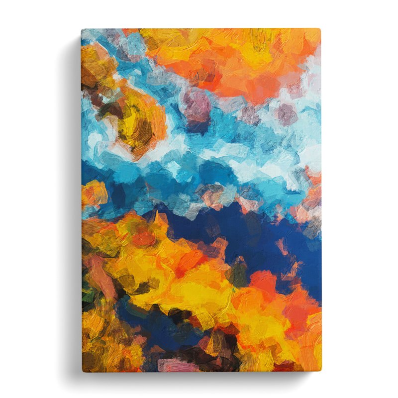United Forever Abstract - Wall Art, Wrapped Canvas, 50cm H x 35cm W, No Matte