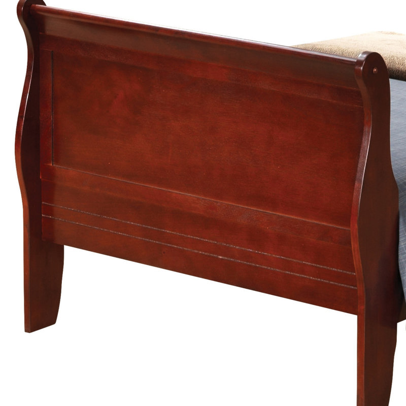 Charmant lit cerise traditionnel, Cerisier, Lit simple
