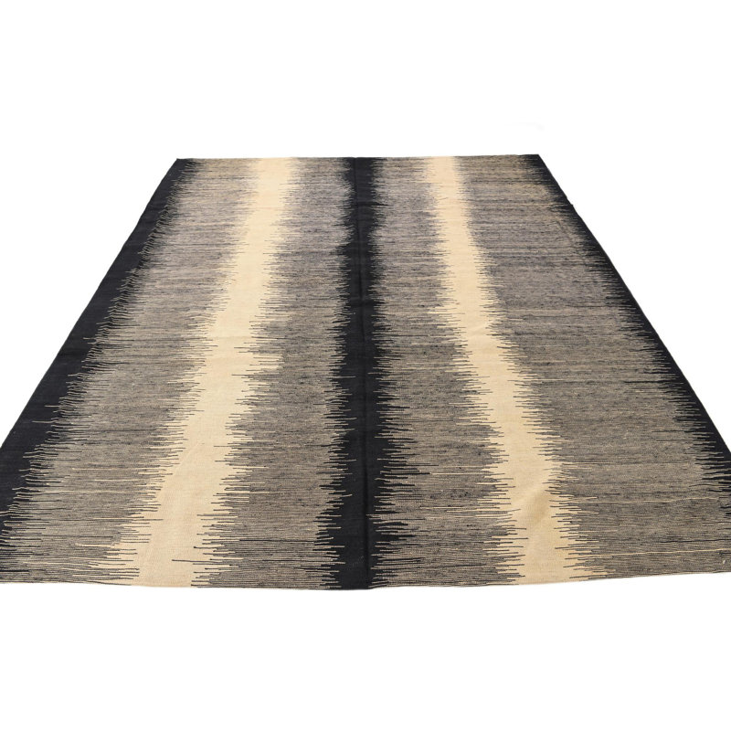 Tapis noir et blanc Murtagh