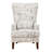 Kegan Accent Chair with Chrome Nails