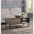 Rustic Oak & Black Finish Coffee Table