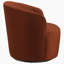Fauteuil pivotant orange brûlé