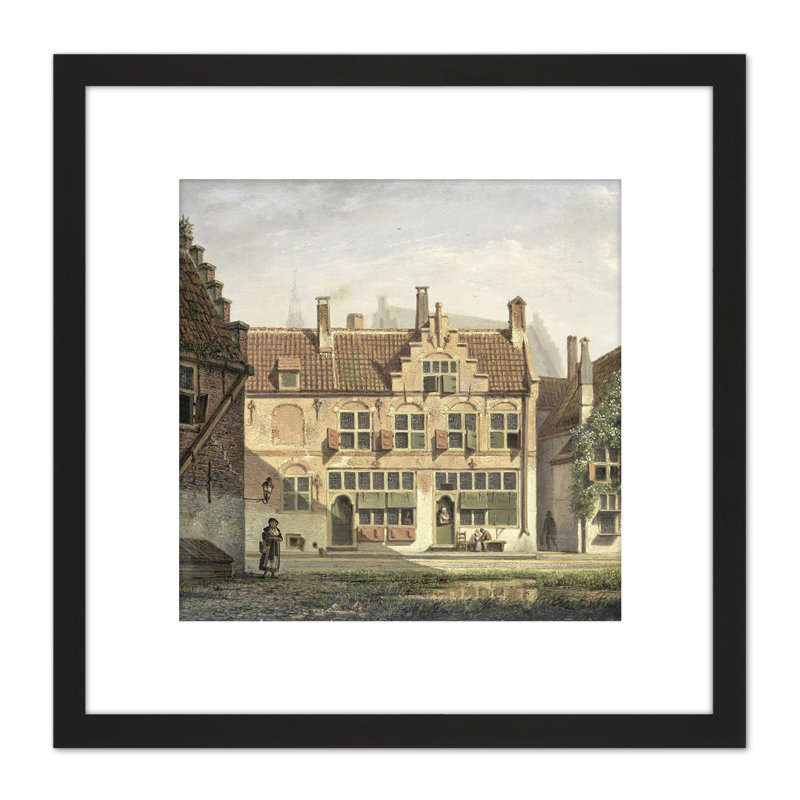 Street in Amersfoort 1 Piece Single Picture Frame Painting