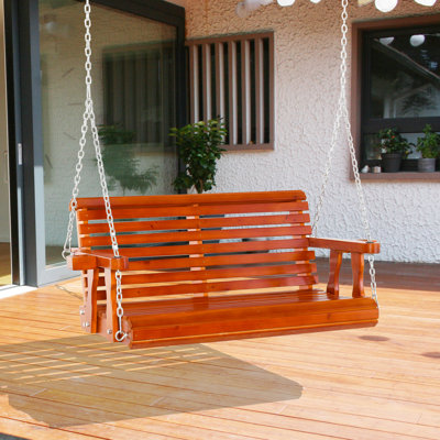 Atasia 2 Person Fir Porch Swing
