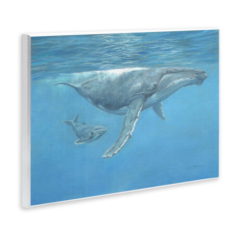 Plaque murale baleine à bosse à bosse, conception de David Stribble, H 13 po x l 19 po