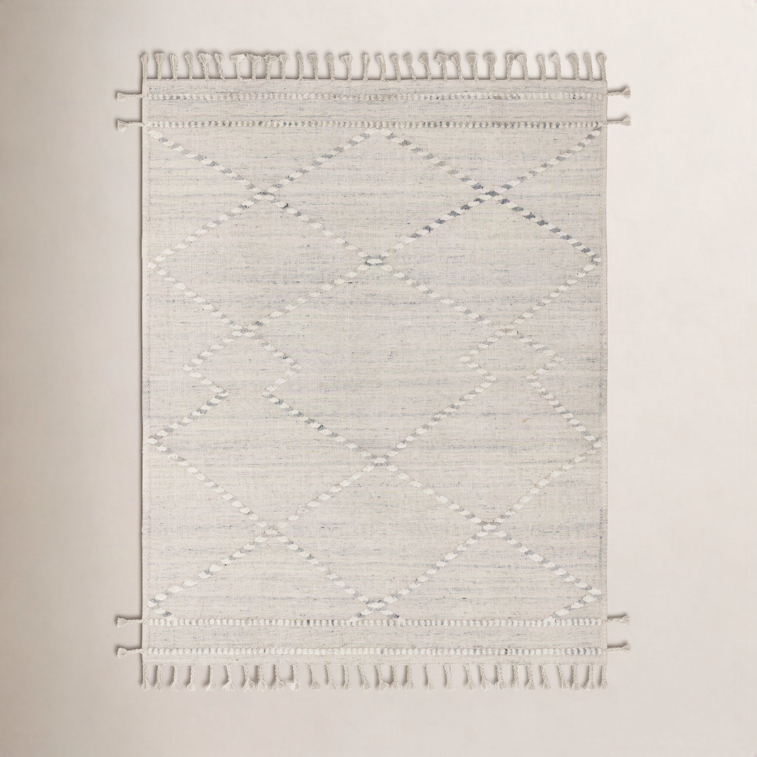 Hanna Ivory Hand-Knotted Wool Rug, Rectangle 2' x 3'
