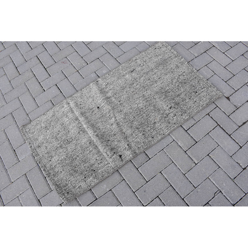 Petits tapis 2,2 po x 4,1 pi, tapis en laine, tapis rétro, kilim, tapis beige Oushak, tapis turcs, tapis antiques