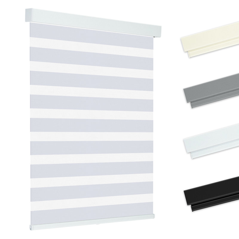  Zebra sans cordon pour fenêtres, blanc, l 27 po x H 48 po, 27"W x 48"H, Blanc-occultant
