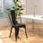 Aryah Stacking Parsons Dining Chair in Black, 330 lbs Weight Capacity