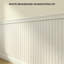 Ensemble de lambris Unounc 3D avec emboîtement décoratif supérieur (ensemble de 8 panneaux et 2 rails)