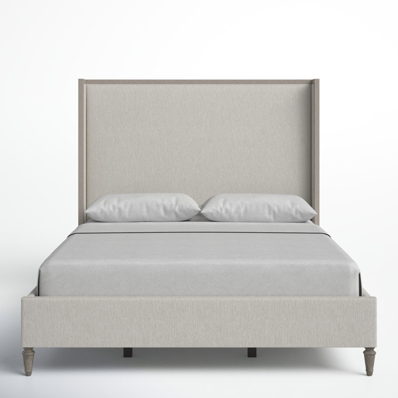 Dinora Upholstered Wingback Bed, Queen