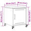 Preslei 36cm W Steel Bedside Table-1919897070-1928323633