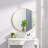 Bhagwanaram Aluminum Framed Round Wall Mirror-1128057860-1158334897
