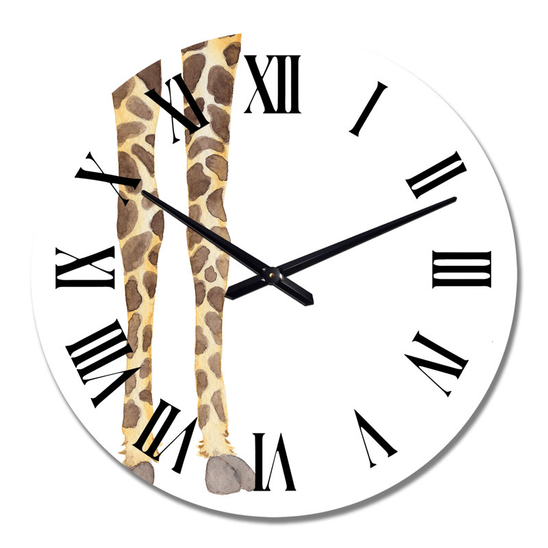 Girafe sur fond blanc, Moyen