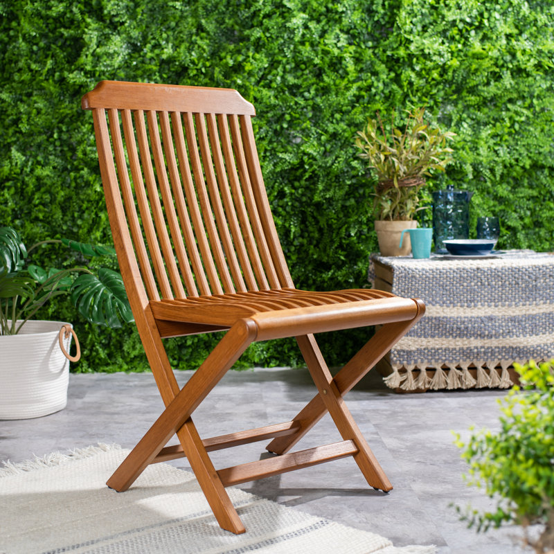 Teak Solid Wood Outdoor Folding Dining Side Chair
