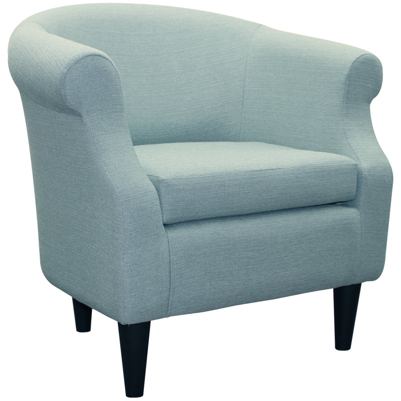 Adea Upholstered Barrel Chair, Depalma Spa Polyester Blend