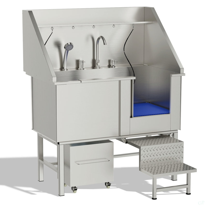 50 Station de lavage pour chien en acier inoxydable