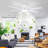 52" 8-blades Flush Mount Indoor Ceiling Fan With Light And Remote/app Control-2022916723