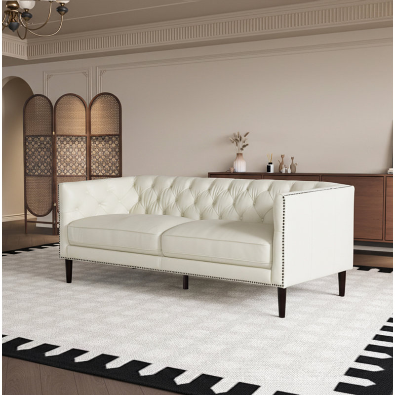 Woodford 84.6'' Upholstered Sofa, Cream