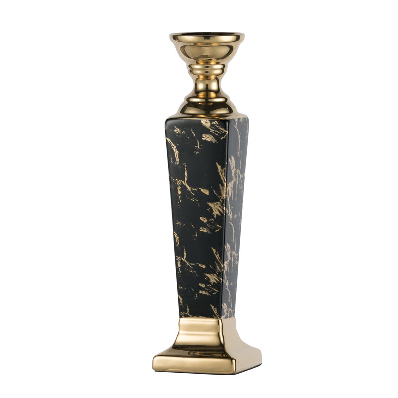 Chandelles en céramique moderne chic, H 16,9 po x l 4,3 po x P 4,3 po