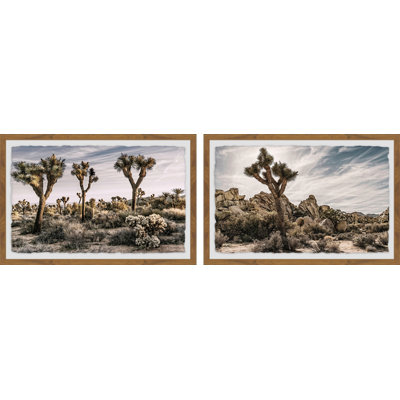 « views of joshua tree », ensemble de 2 reproductions d’impressions encadrées