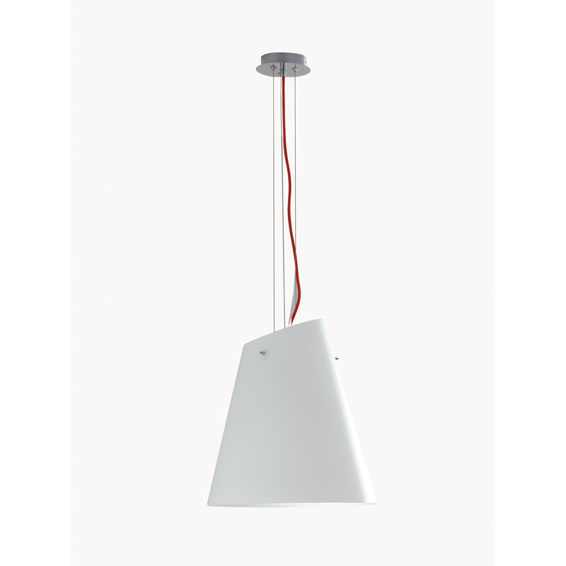 Ferland 3 - Light Chrome/Red Cone Pendant