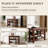 Walnut Finish Solid Wood Shoe Storage Bench-516181246-516181235