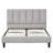 Upholstered Platform Bed Frame, Tufted Headboard
