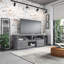 Meuble télé réglable pour téléviseur de 65 po ou moins, conception durable et peu encombrante, décor élégant pour le salon et la chambre à coucher