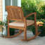 Chaise berçante d'extérieur avec coussin 24,01 po