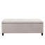 Banc de rangement capitonné à fermeture douce