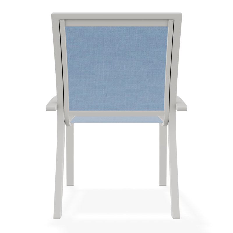 Kendall Outdoor Dining Chair, Snow, Sky