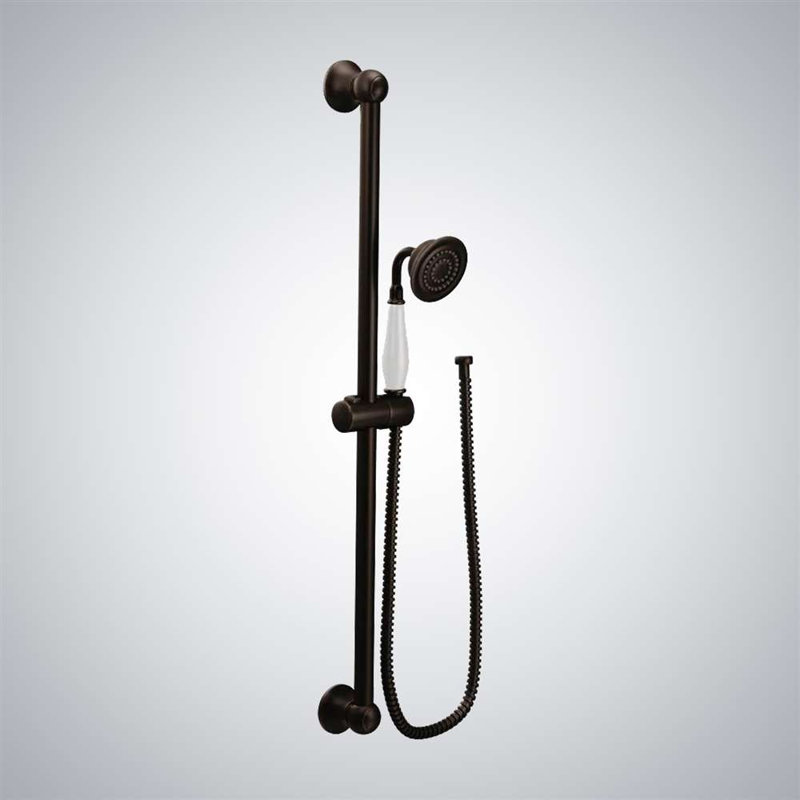 Douche ronde Vienna au design élégant et à la fonctionnalité polyvalente, Finition bronze huilé